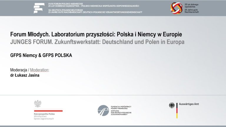 XVIII Forum Polsko-Niemieckie – Warsztat Forum Młodych. … – 19.04.2016 – PL