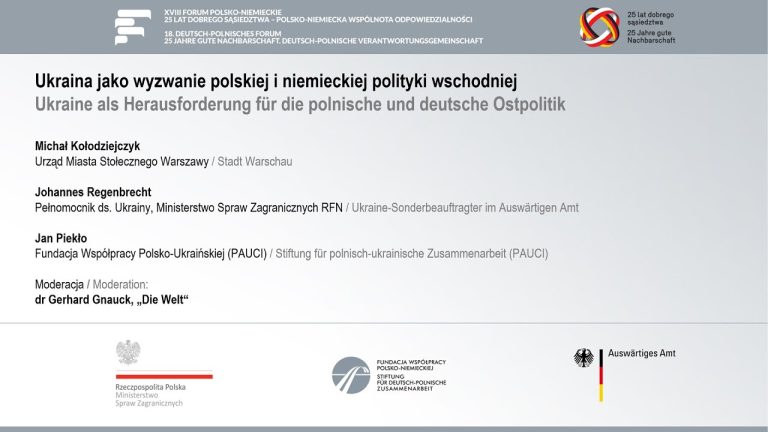 18. Deutsch-Polnisches Forum – Ukraine als Herausforderung für … – 19.04.2016 – DE