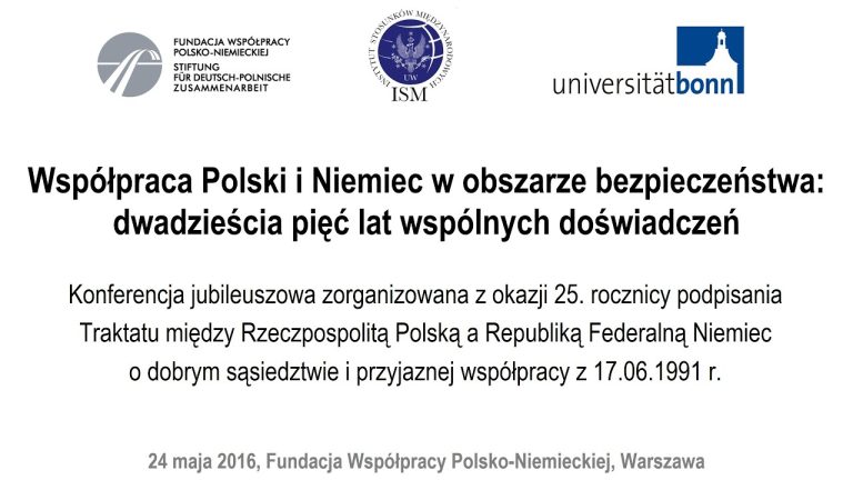 Współpraca Polski i Niemiec w obszarze bezpieczeństwa – 1/3 – 24.05.2016