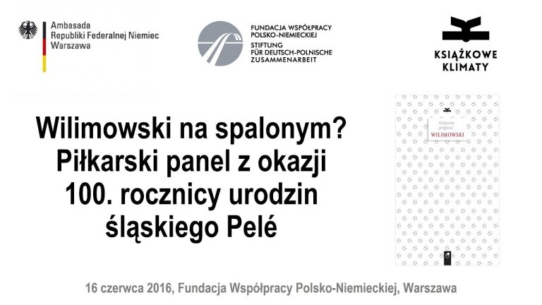 Debata „Wilimowski na spalonym?” z udziałem chorwackiego pisarza Miljenko Jergovicia 16.06.2016