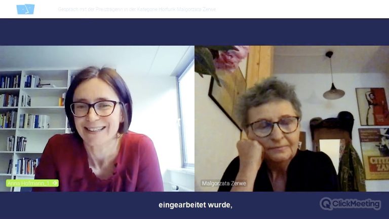 Prezentacja pracy nagrodzonej w kat. Radio – Małgorzata Żerwe