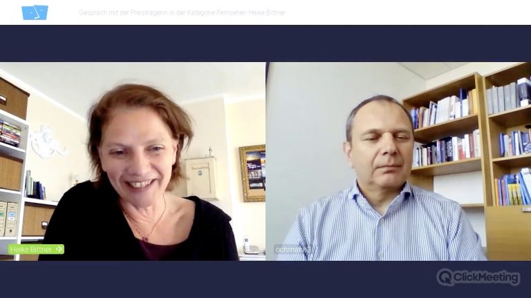 Prezentacja pracy nagrodzonej w kat. TV Heike Bittner „Gestrandet in Berlin”