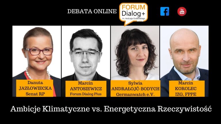 Debata Forum Dialog Plus: Ambicje klimatyczne vs. energetyczna rzeczywistość