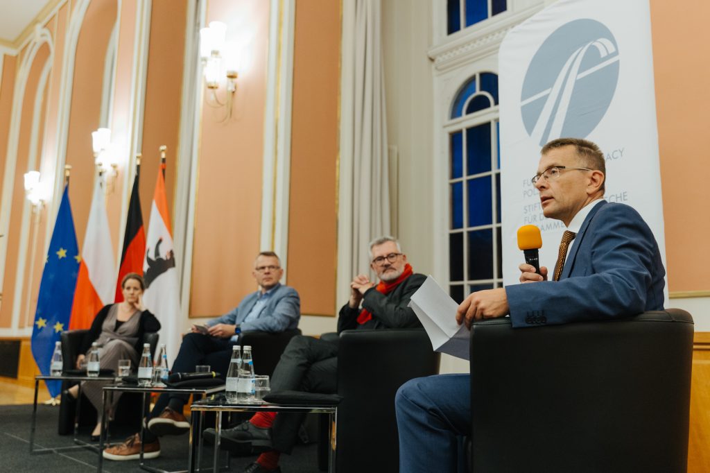 Dyskusja z udziałem K. Ruchniewicza i D. Nietana w Berlinie, 12 września 2024, Fot. A. Polukhina