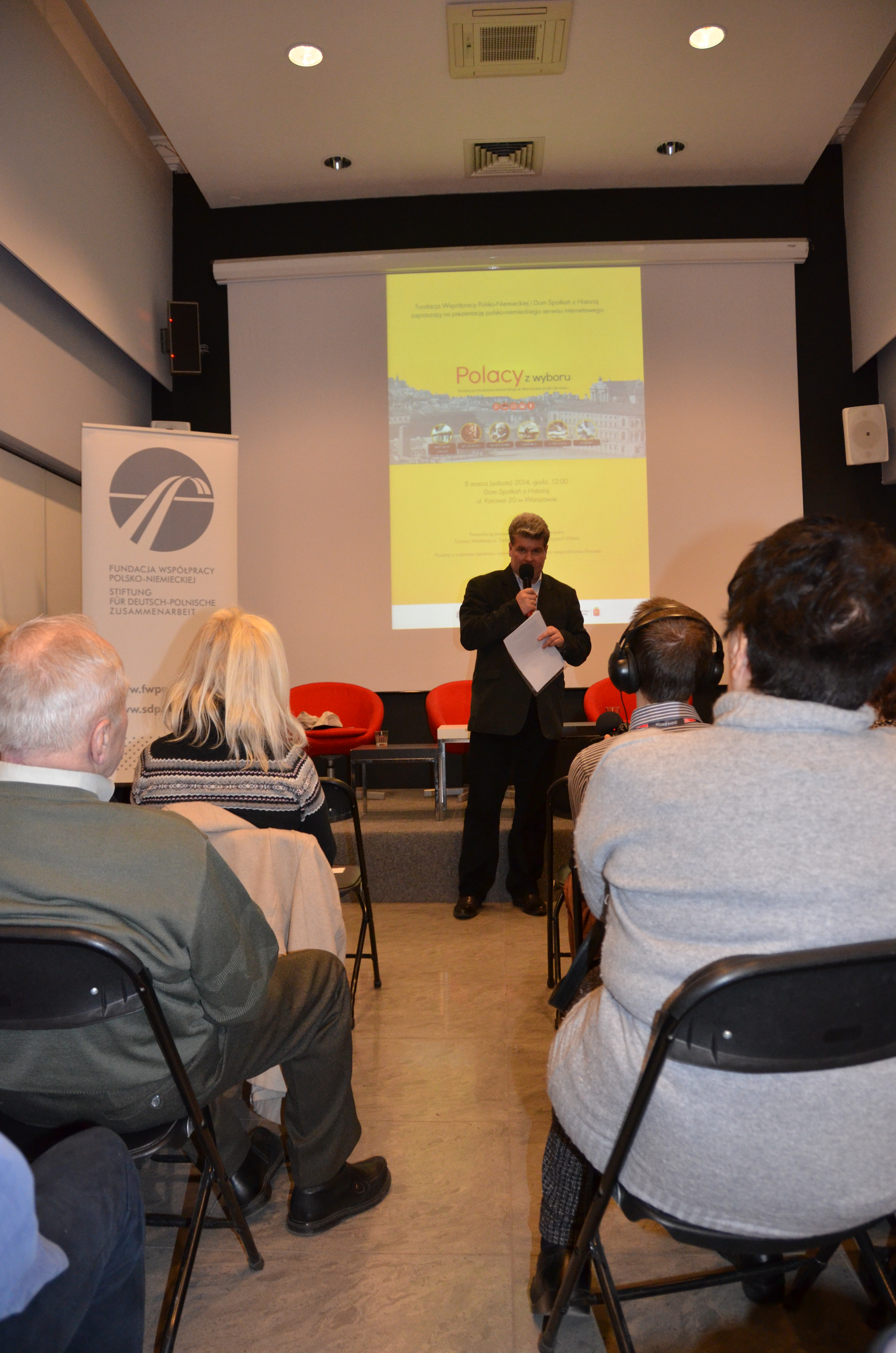 Eröffnung der Internetseite Polen aus freier Wahl im DSH am 08.03.2014