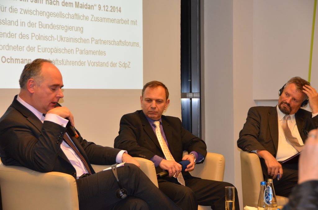 „Europejska polityka wschodnia w rok po Majdanie” – Paweł Zalewski, Gernot Erler 9.12.2014 w FWPN