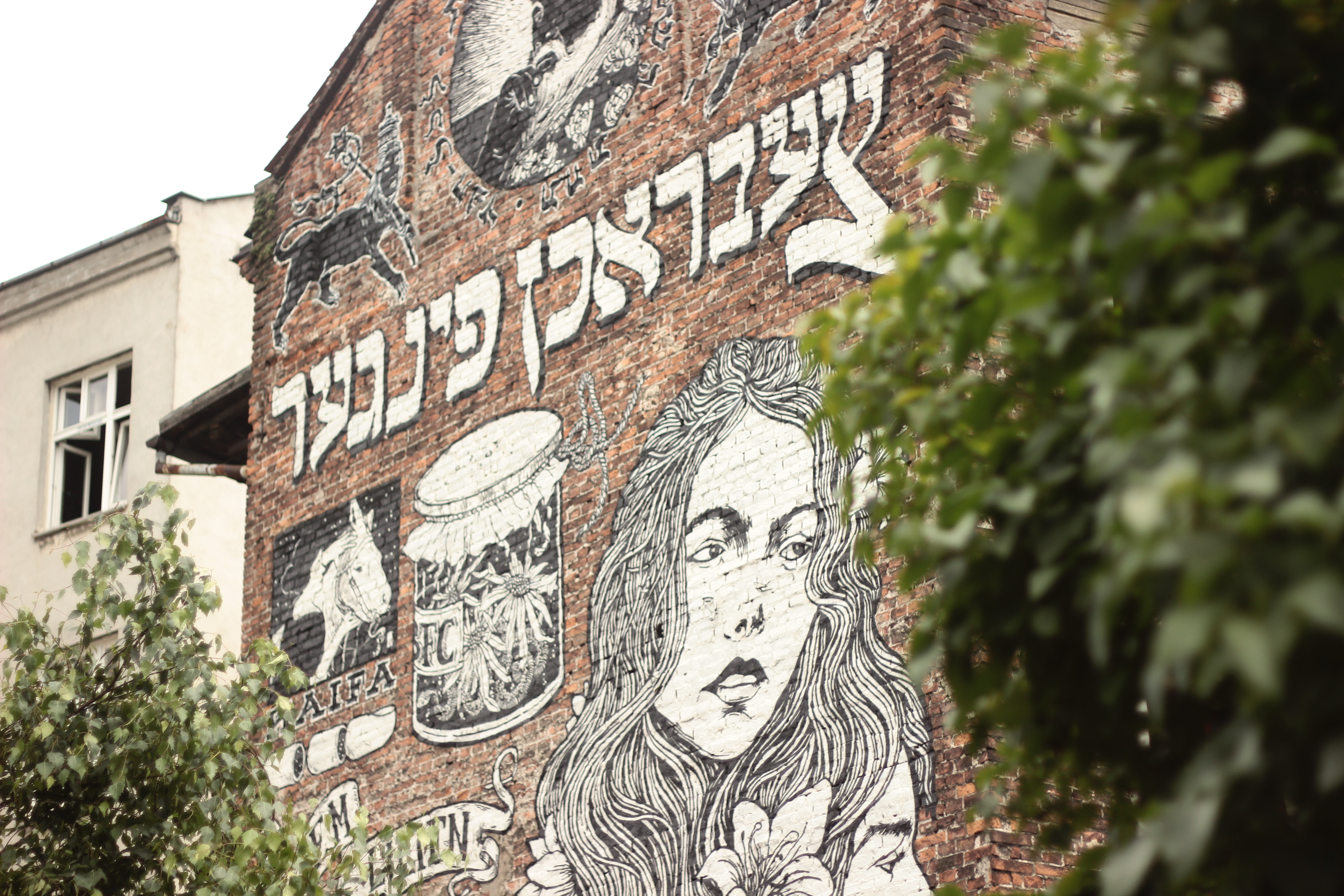 Mauerbild im Rahmen des Festivals der Jüdischen Kultur in Krakau, Fot. Dawid Kazimierski