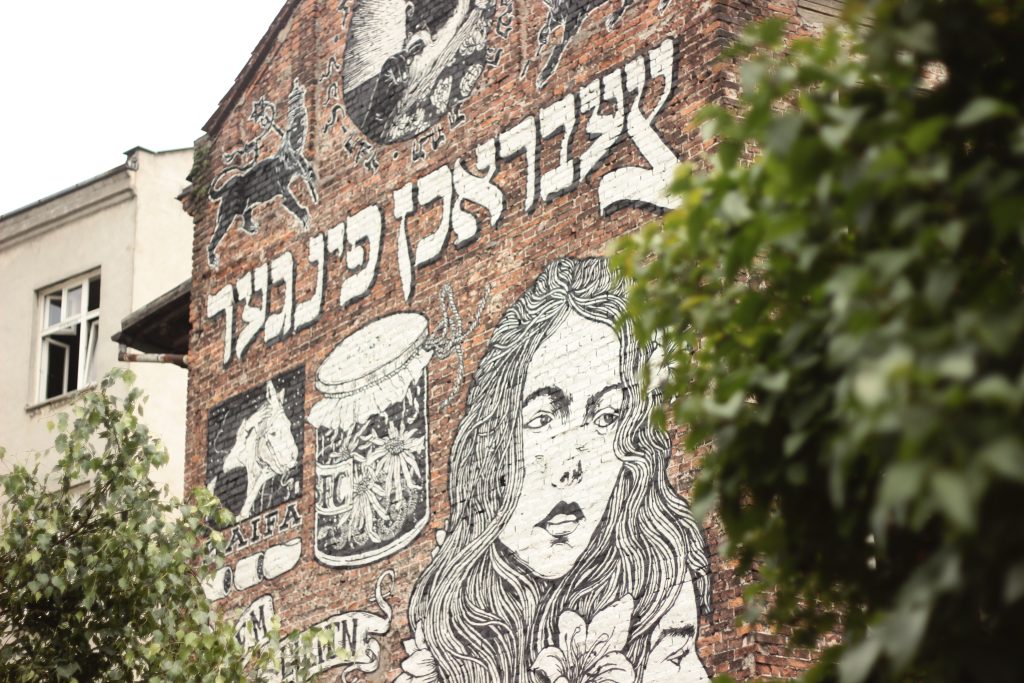 Mural inspirowany twórczością E.M. Liliena, Festiwal Kultury Żydowskiej, Kraków, Fot. Dawid Kazimierski
