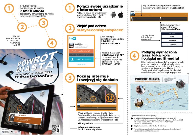 Pierwszy multimedialny spacer po Grzybowie „Powrót miasta” od 20 sierpnia 2013 r. godz. 11:00