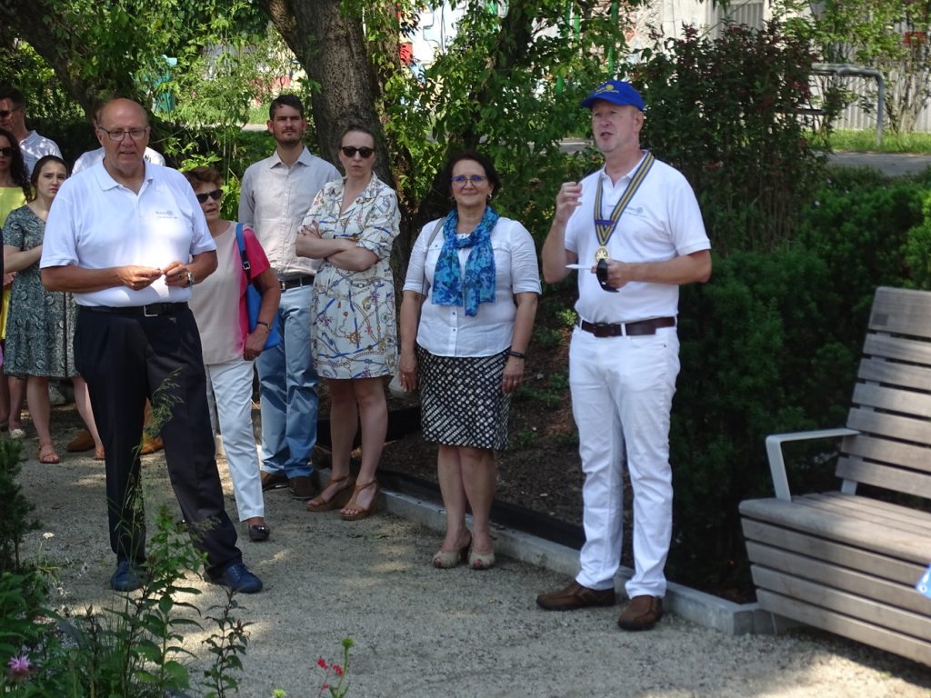 Darowizna Wspólnoty Rotariańskiej w Ogrodach Polsko-Niemieckich w Warszawie 28.06.2020